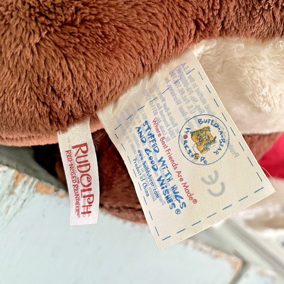 Build A Bear RUDOLPH & CLARICE REINDEER Plush Light Up Nose Works 15" - Picture 10 of 10